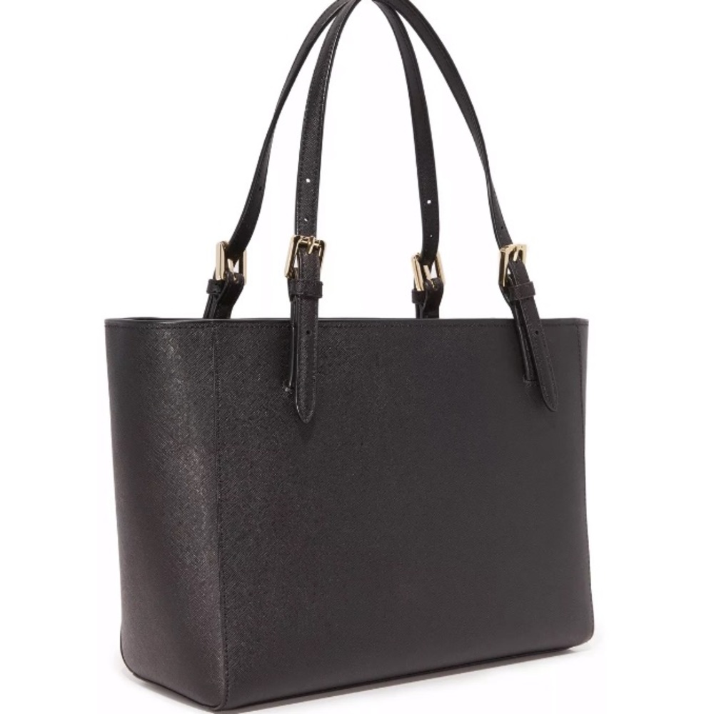 Tory Burch Emerson small buckle black tote NWT - Picture 5 of 7
